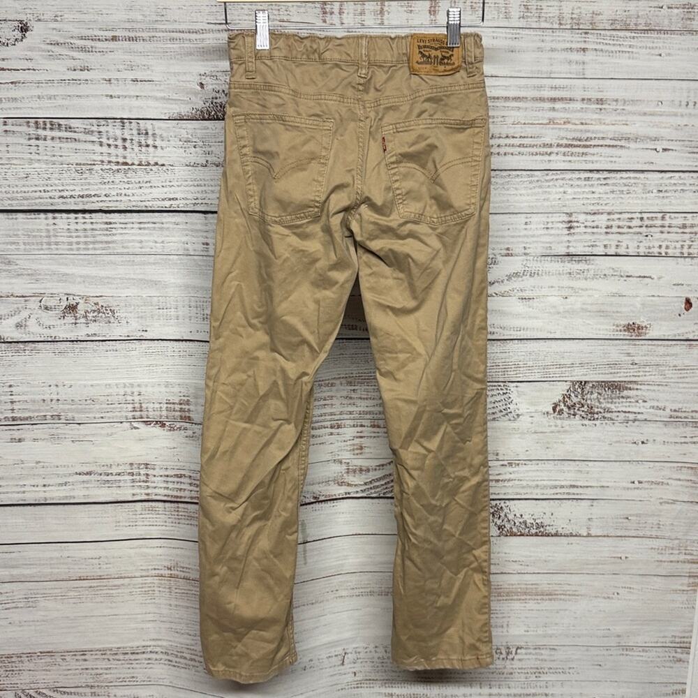 Levi's 511 Khaki Slim-Fit Sueded Twill Pants Jeans Boys - Picture 8 of 10
